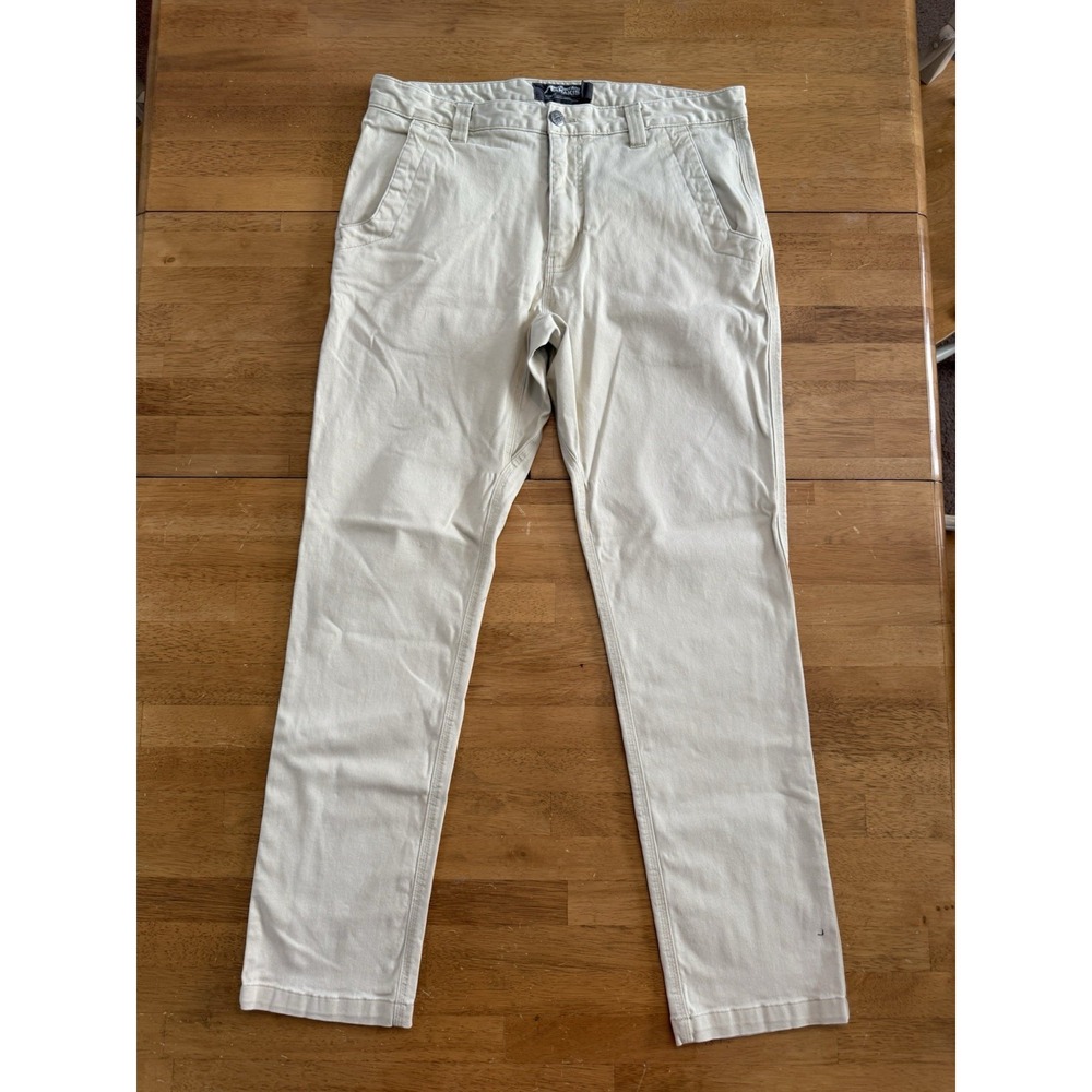 Mountain Khakis Slim Fit Chino Pants‎ Beige Rugged 35/32 Small flaw